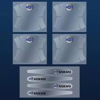 Защитная пленка на дверную ручку автомобиля, наклейки против царапин для Volvo XC90, XC60, C30, T6, S60, C70, XC40, V40, XC70, V70, V60, V50, S80, S40