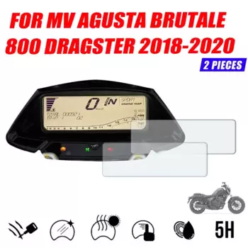 Защитная пленка RIVALE 800 для мотоцикла, защитная пленка от царапин, протектор экрана для приборной панели MV AGUSTA BRUTALE 800 2016-2018 2019 2020