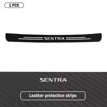 Защитная полоса для заднего бампера двери автомобиля, защитная полоса для Nissan Sentra B13 B14 B15 B16 B17, кожаная наклейка против царапин