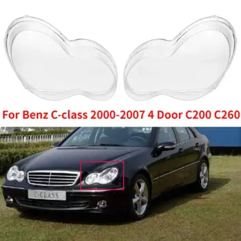 Защитное стекло для передней фары автомобиля Benz C-class 2000-2007 W203 4 Door C180 C200 C230 C260 C280