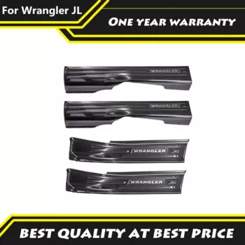 Защитные накладки на пороги для Jeep Wrangler JL 2018-2021, нержавеющая сталь