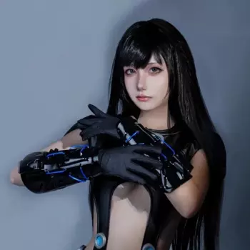 Защитные перчатки для запястья в стиле панк в стиле интернет-механика, биологическая маска в стиле панк, наушники Bluetooth, функциональные наушники, гарнитура для косплея, реквизит