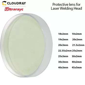 1/10/50/100 шт. защитные окна из плавленого кремнезема для лазерной сварочной головки 10*2 18*2 20*2 21,5*2 30*2 30*3 мм защитная линза для сварки