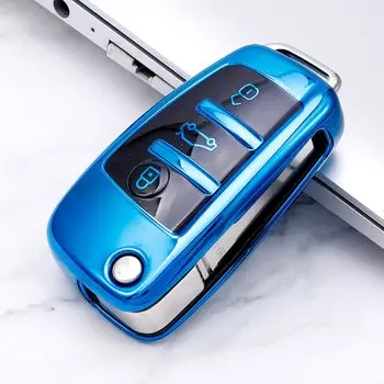 Защитный чехол Carmilla для автомобильного ключа из ТПУ для Audi A3 A4 A5 C5 C6 8L 8P B6 B7 B8 C6 RS3 Q3 Q7 TT 8L 8V S3, аксессуары
