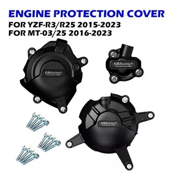 Защитный чехол для крышки двигателя мотоцикла, чехол GB Racing для YAMAHA R3 R25 MT-25 MT-03 GBRacing, чехлы для двигателя