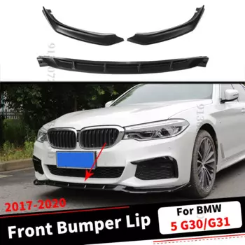 Защитный передний бампер, аксессуары для подбородка для BMW 5 G30 G31 2017-2020 530i 530d 540i 525i M, тюнинг из углеродного волокна, украшение, стиль