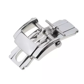 Застежка-бабочка из нержавеющей стали для ремешка часов 18 мм