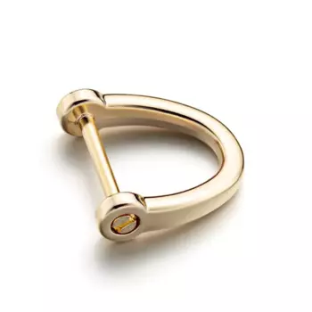 Застежка-подкова, металлический автомобильный брелок для ключей, анти-потерянный цинковый сплав, пряжка D-типа, металлическая фурнитура, аксессуары, простой практичный маленький подарок