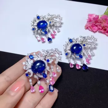 Застежка-Скорпион из серебра 925 пробы с фианитами, 12 созвездий