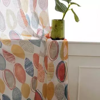 Затемняющие шторы ENHAO с круглым принтом