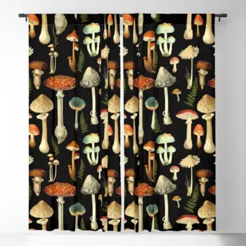 Затемняющие шторы Toadstools, оконные шторы с 3D принтом для спальни, гостиной, декоративные оконные шторы