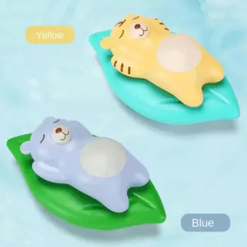 Заводной механизм, маленькие животные, играющие в воду, игрушки для купания, летние игрушки плавучести, ванная комната, ленивые листья, медведи, тигр, игрушки для душа