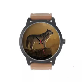 Заводской магазин, дизайн «Wolf King», индивидуальный узор, подарки для друзей, детей, мужа, Мужские кварцевые наручные часы с аккумулятором