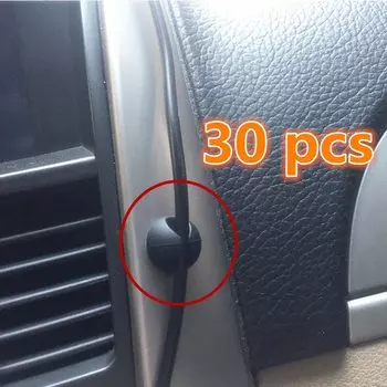 Зажим для галстука автомобильный, черный и белый цвета