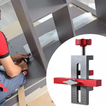 Зажим для монтажа двери шкафа из алюминиевого сплава для проектов в мебель 0-40 мм, регулируемый