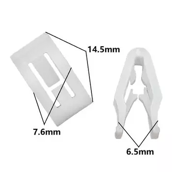 Зажим для отделки автомобильной консоли DVDCD, белый фиксатор зажимов U-образной панели приборной панели