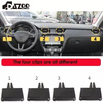 Зажим для переднего вентиляционного отверстия кондиционера, ремонт для Skoda Octavia 2014-2019, автомобильный зажим для вентиляционной решетки кондиционера, аксессуары