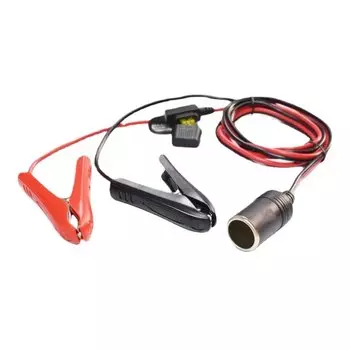 Зажим «крокодил» 2 мм м для гнезда прикуривателя, 12 В/24 В, автомобильное зарядное устройство, розетка 20 А, предохранитель 1,8 м
