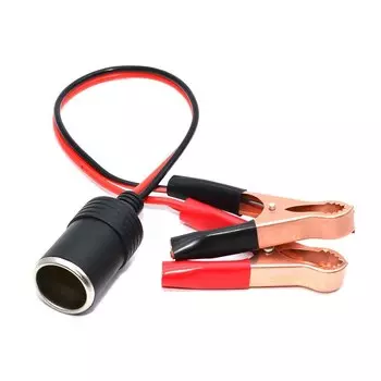 Зажим-крокодил провод штекер/гнездо к автомобильному прикуривателю измеритель напряжения постоянного тока мощность амперметра измеритель мощности монитор и т. д.