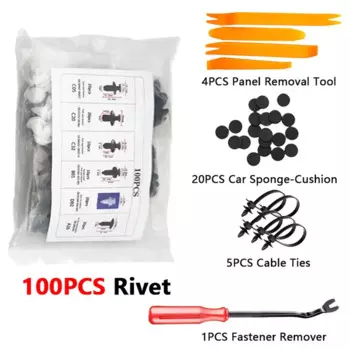 Зажимы для фиксации автомобильного бампера, пластиковые заклепки, кабельные стяжки, комплект для снятия крепежа, автозажим для крыльев, заклепки, зажимы для обшивки двери, панели, инструменты
