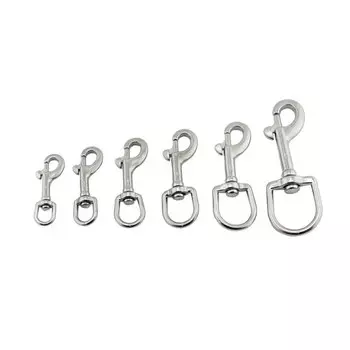 Зажимы для подводного плавания из нержавеющей стали 316, 66/73/84/92/100/127 мм, шарнирный крючок с застежкой для глаз, односторонняя пряжка с крючком