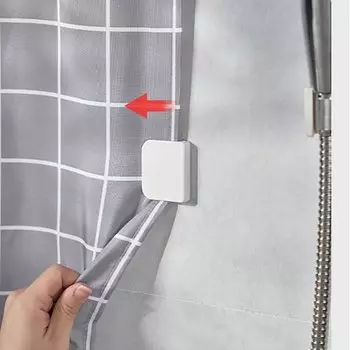 Зажимы для занавески для душа YOWEI, белые, 2 шт.