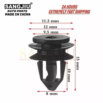 Зажимы дверной панели, совместимые с VW Audi Golf GTI Jetta 1K6-837-200B 1K6-837-200-A 1K6837200A, 20 шт.