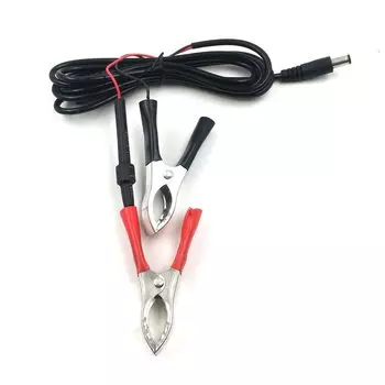 Зажимы крокодил 5,5*2,1 мм для автоаккумулятора