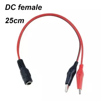 Зажимы крокодил QvvCev 2 шт. 5,5*2,1 мм