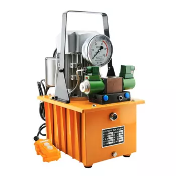 ZCB-700AB-2 Гидравлический Электрический насос (Соленоидный клапан), двухконтурный масляный насос высокого давления, Электрический гидравлический насос 220 В, 750 Вт, 7 л