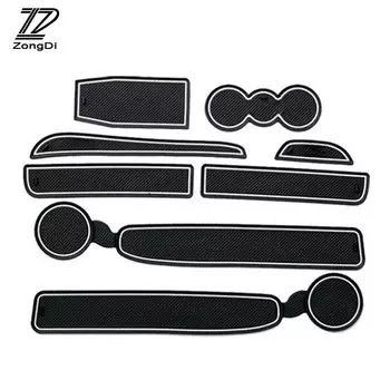 ZD 8 шт. коврик для автомобильной чашки, прокладка для дверных ворот для Skoda Octavia A7 A5 2, аксессуары 2007 2008 2010 2011 2012 2013 2014 2015 2016 2017