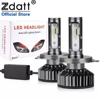 Zdatt H1 LED Headlights Лампа H4 H7 LED Canbus CSP Chip 9005 HB3 9006 HB4 Лампа H11 H8 800W 6000K 12V Автоматические противотуманные фары Ледяные лампы