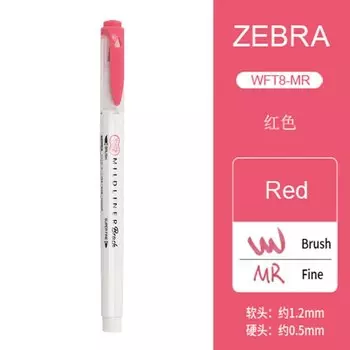 ZEBRA WFT8 двухсторонний маркер-хайлайтер WKT7