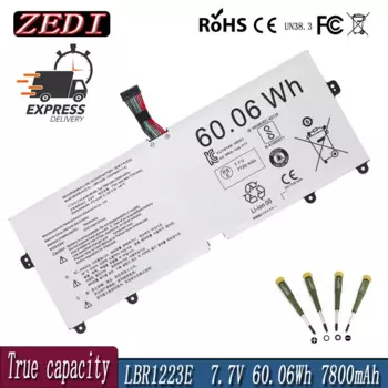 ZEDI Новый аккумулятор для ноутбука LBR1223E 7,7 В 60,06 Втч для LG Gram 13Z970 14Z970 15Z970 15Z975 13Z970.G.AA53C 13Z975 14Z980 15Z98