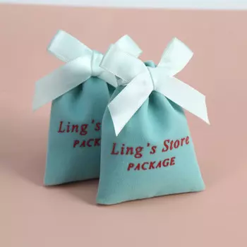 Зеленая бархатная сумка для ювелирных изделий с лентой, 50 шт., маленькие пушки для свадебной вечеринки, подарочная сумка для конфет, органайзер на заказ, Personalizado Mariage