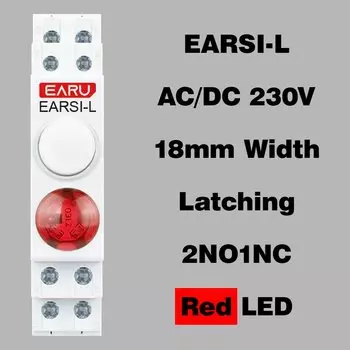 Зеленая кнопочная сигнальная лампа EARUELECTRIC 220В