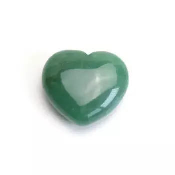 Зеленый авантюрин сердце SHMAIZYH