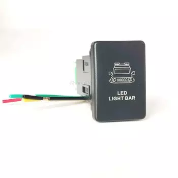 Зеленый автомобильный светодиодный светильник, кнопка включения и выключения для Suzuki Jimny 2019 2020 2021, аксессуары