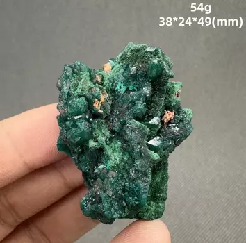 Зеленый диоппат с малахитом от QIANCHUAN