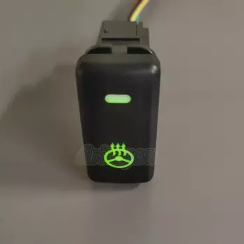 Зеленый свет автомобильный переключатель обогрева рулевого колеса с проводом для Toyota Tacoma FJ Cruiser Landcruiser Prado 120 Hilux LC76 REIZ