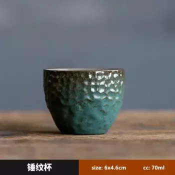 Зелёные керамические чашки JINGDE TEA SET 2 шт.