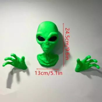 Зелёный инопланетянин НЛО статуэтка