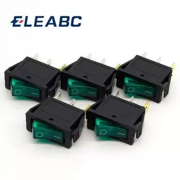 Зелёный светодиодный рокер-переключатель ELEABC 15A/250В 20A/125В