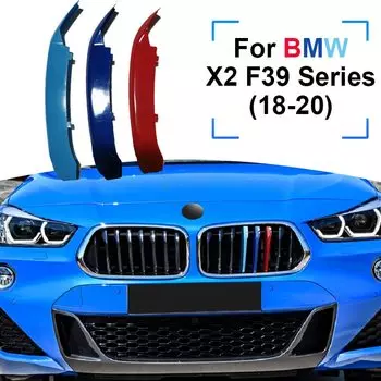 ZEMAR 3 шт. ABS для BMW X2 F39 серии 2018 2019 2020 2021 2022 автомобильные гонки решетка полоса отделка зажим М МОЩНОСТЬ характеристики аксессуары
