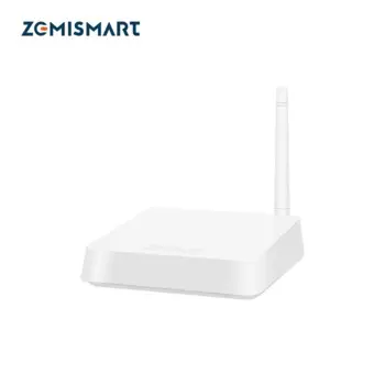 Zemismart Tuya Zigbee Gateway Zigbee Проводной концентратор с антенной Сетевой кабель Порт Смарт-устройство Управление приложением Smart Life