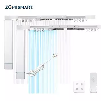 Zemismart умные шторы с двумя дорожками