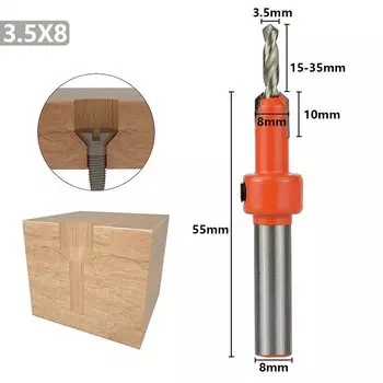 Зенкер XCAN 8 мм для дерева