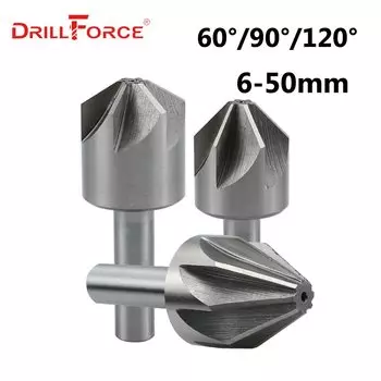 Зенкеры DRILLFORCE из быстрорежущей стали 6-50 мм
