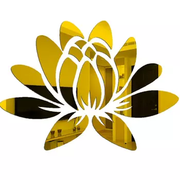 Зеркальная настенная наклейка DXLYMYU цветочная