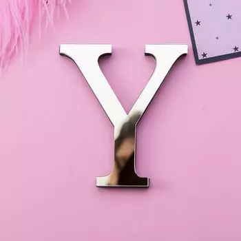 Зеркальные наклейки MOONBIFFY 3D алфавит